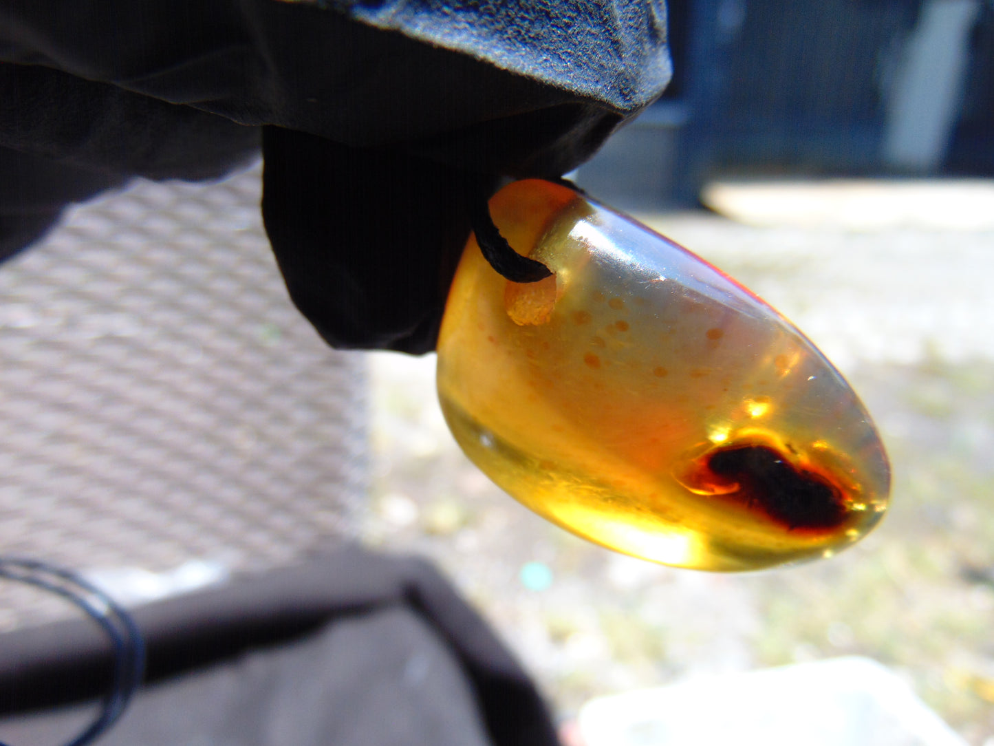 6.8 gr Pendant Indonesian Blue Amber for Healing No.89