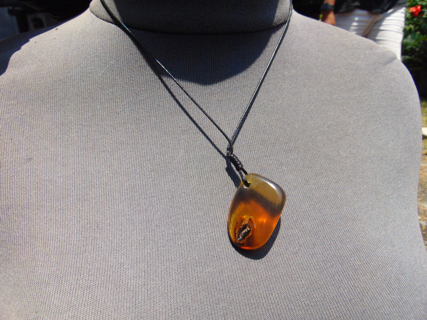 6.8 gr Pendant Indonesian Blue Amber for Healing No.89