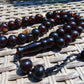 64 gr Tasbih Mesbah Rosary 33+3 Beads 15 mm Indonesian Dark Red Amber for Healing FR56