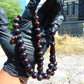 64 gr Tasbih Mesbah Rosary 33+3 Beads 15 mm Indonesian Dark Red Amber for Healing FR56