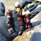 74 gr Komboloi Rosary 22+1 Beads 15x16 mm Indonesian Red White Amber for Healing CO11