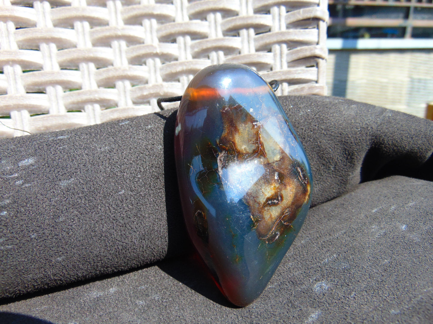 70 gr Pendant Indonesian Blue Amber for Healing P344