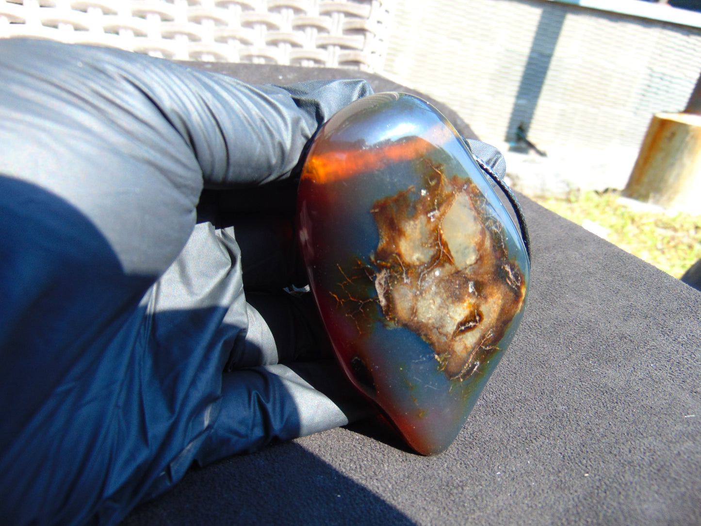 70 gr Pendant Indonesian Blue Amber for Healing P344