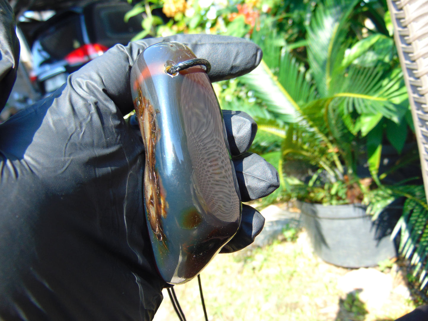 70 gr Pendant Indonesian Blue Amber for Healing P344