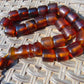 72 gr Komboloi Rosary 22+1 Beads 15x16 mm Indonesian Yellow Bluish Amber for Healing CO9