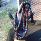 110 gram 108 Rosary Mala Buddha for Yoga and Meditation Indonesian Yellow Blue Amber for Healing 26my2