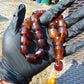 72 gr Komboloi Rosary 22+1 Beads 15x16 mm Indonesian Yellow Bluish Amber for Healing CO9