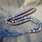 110 gram 108 Rosary Mala Buddha for Yoga and Meditation Indonesian Yellow Blue Amber for Healing 26my2