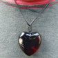 36.6 gr Heart Pendant Indonesian blue Amber for Healing N4