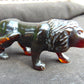 68 gr The 3D lion carving on Indonesian Cherry Red Amber for Healing L3P1