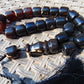 81 gr Komboloi Rosary 22+1 Beads 15x16 mm Indonesian Black Amber for Healing FR35