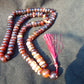 92 gram 108 Rosary Mala Buddha for Yoga and Meditation Indonesian Red White Amber for Healing 26my3