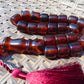 74 gr Komboloi Rosary 22+1 Beads 15x16 mm Indonesian Red Amber for Healing CO2