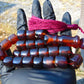 74 gr Komboloi Rosary 22+1 Beads 15x16 mm Indonesian Red Amber for Healing CO2