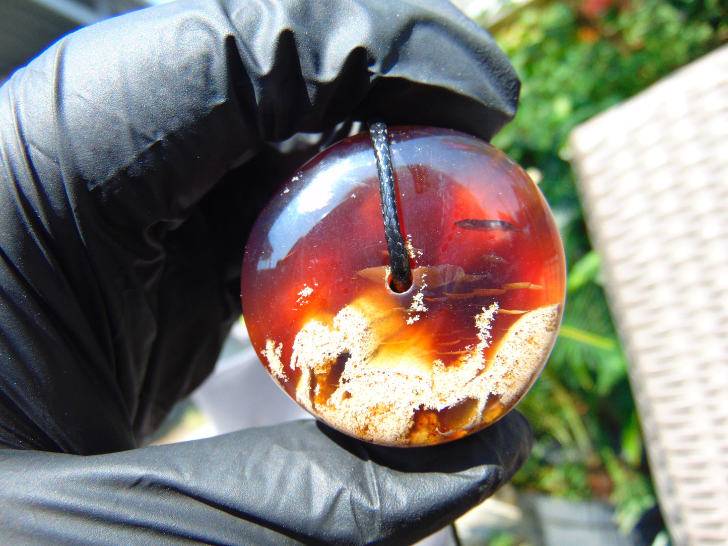 34 gr Donut Pendant Indonesian Amber for Healing 25N105