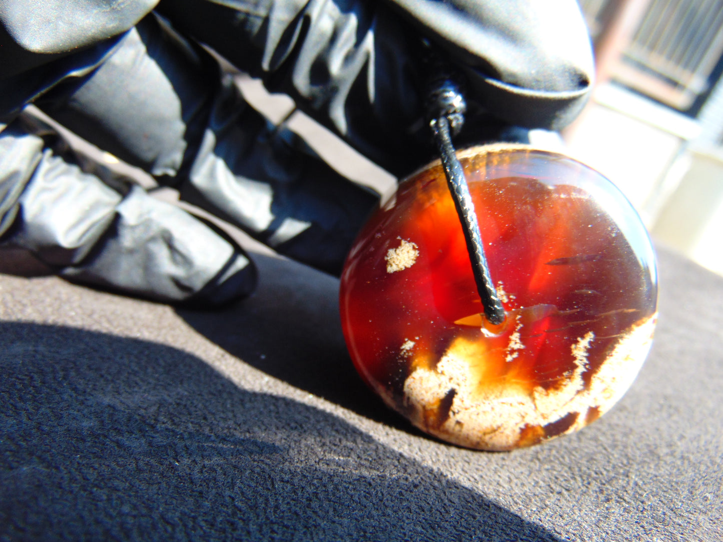 34 gr Donut Pendant Indonesian Amber for Healing 25N105