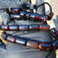 54 gr Komboloi Rosary 22+1 Beads 12x15 mm Indonesian Black Amber for Healing CO18