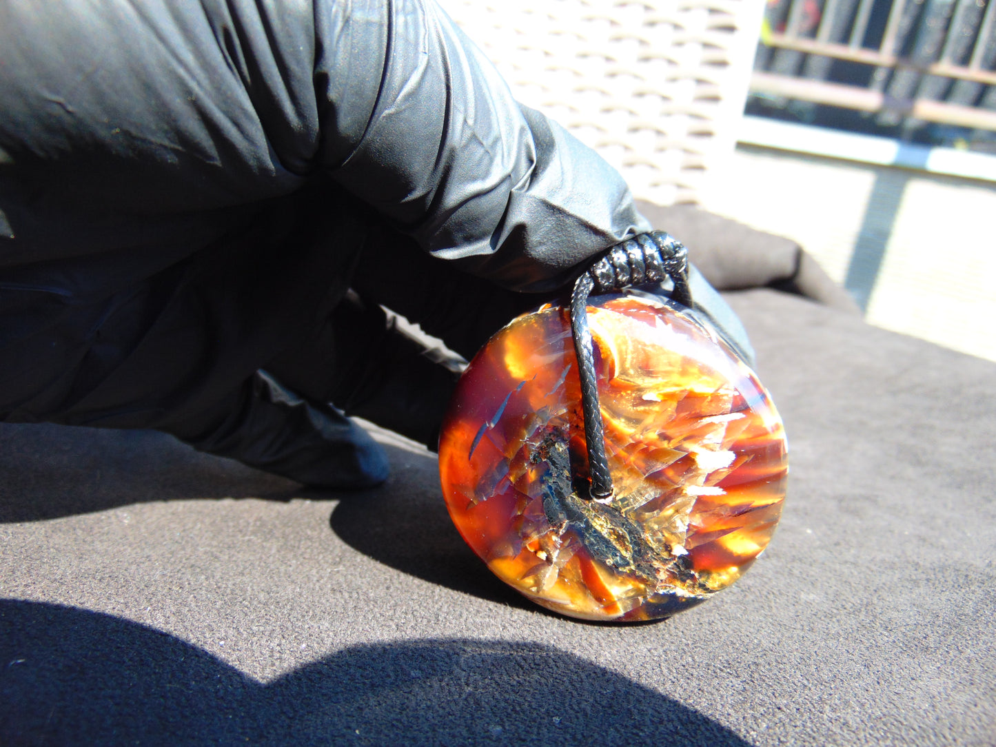 51 gr Donut Pendant Indonesian Amber for Healing 25N107