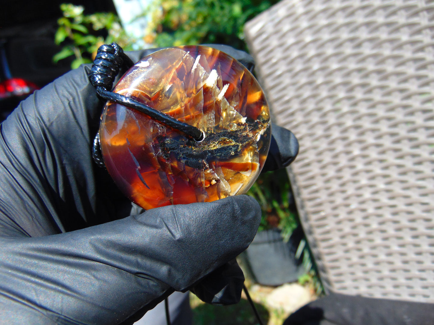 51 gr Donut Pendant Indonesian Amber for Healing 25N107