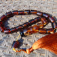 47 gr Komboloi Rosary 22+1 Beads 12x16 mm Indonesian Yellow Bluish Amber for Healing CO14