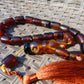 47 gr Komboloi Rosary 22+1 Beads 12x16 mm Indonesian Yellow Bluish Amber for Healing CO14