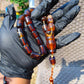 47 gr Komboloi Rosary 22+1 Beads 12x16 mm Indonesian Yellow Bluish Amber for Healing CO14