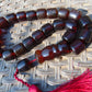 74 gr Komboloi Rosary 22+1 Beads 15x16 mm Indonesian Red Amber for Healing CO12