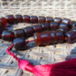 74 gr Komboloi Rosary 22+1 Beads 15x16 mm Indonesian Red Amber for Healing CO12