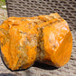 769 gram Polished Indonesia Yellow Aromatic Amber for Healing K812