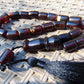 51 gr Komboloi Rosary 22+1 Beads 12x15 mm Indonesian Cherry Red Amber for Healing CO16