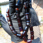 51 gr Komboloi Rosary 22+1 Beads 12x15 mm Indonesian Cherry Red Amber for Healing CO16