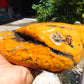 1403 gram Polished Indonesia Yellow Aromatic Amber for Healing K810