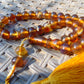 28 gr Hand Tasbih 33+2 Beads 10 mm Indonesian Yellow Bluish Amber for Healing TB10i7