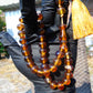 28 gr Hand Tasbih 33+2 Beads 10 mm Indonesian Yellow Bluish Amber for Healing TB10i7