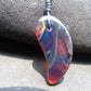 11 gr Comma Pendant 49x39x29  mm Indonesian Blue Amber for Healing PCN633