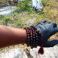 73 gram 108 Beads 10 mm Mala Buddha for Yoga and Meditation Indonesian Dark Red Amber for Healing MB13