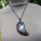 28 gr Comma Pendant Indonesian Blue Amber for Healing 25Y14