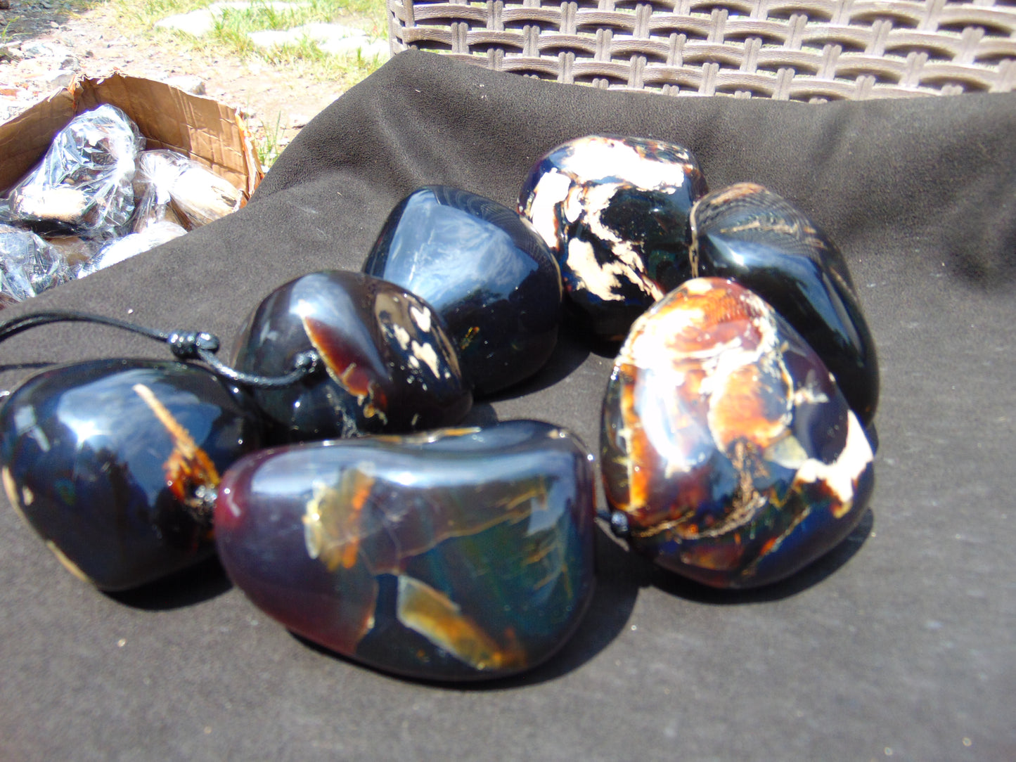 921 gr Big Necklace Indonesian Amber for Healing A7K78