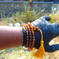 36 gram 108 Beads 7 mm Mala Buddha for Yoga and Meditation Indonesian Yellow Amber for Healing MB5