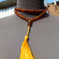 36 gram 108 Beads 7 mm Mala Buddha for Yoga and Meditation Indonesian Yellow Amber for Healing MB5