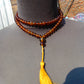 36 gram 108 Beads 7 mm Mala Buddha for Yoga and Meditation Indonesian Yellow Amber for Healing MB5