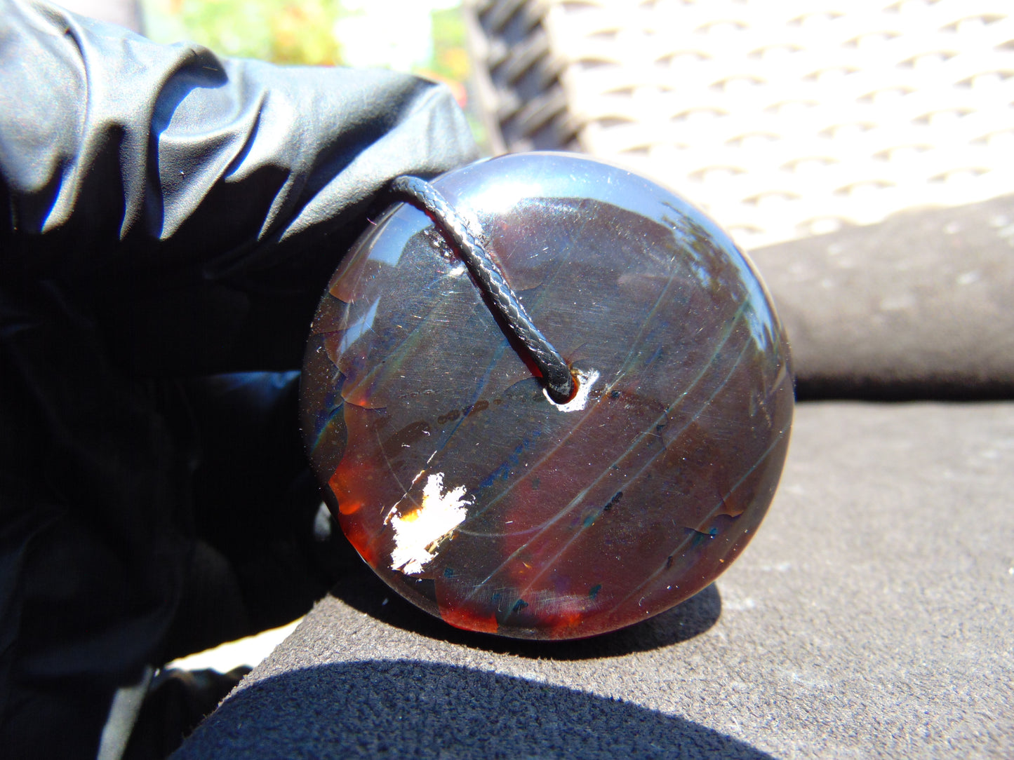 39 gr Big Donut Pendant Indonesian Amber for Healing 25N106