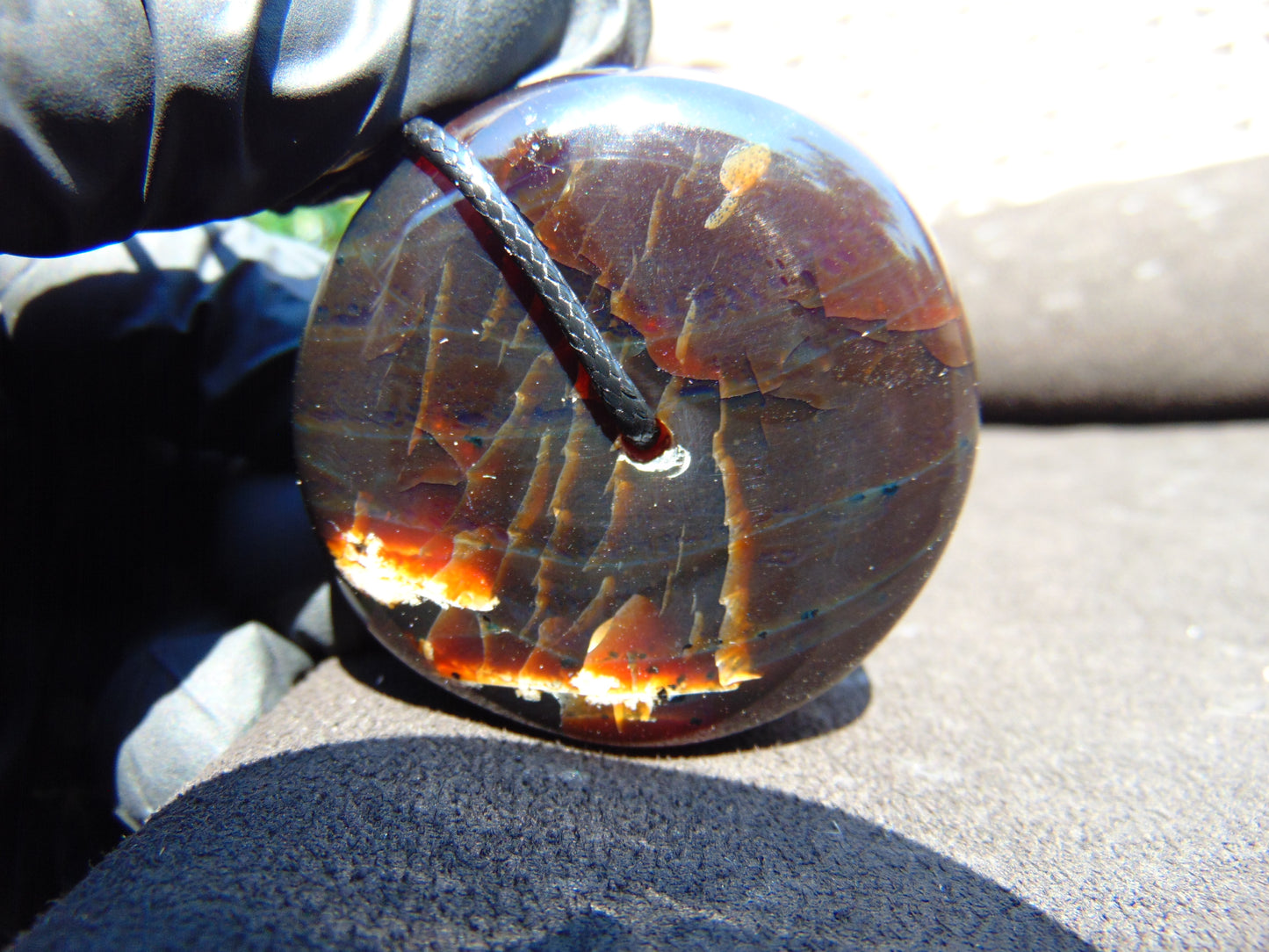 39 gr Big Donut Pendant Indonesian Amber for Healing 25N106