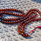 72 gram 108 Beads 10 mm Mala Buddha Necklace for Yoga Meditation Indonesian Red Amber for Healing MB23