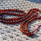 72 gram 108 Beads 10 mm Mala Buddha Necklace for Yoga Meditation Indonesian Red Amber for Healing MB23