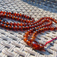 72 gram 108 Beads 10 mm Mala Buddha Necklace for Yoga Meditation Indonesian Red Amber for Healing MB23