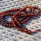 72 gram 108 Beads 10 mm Mala Buddha Necklace for Yoga Meditation Indonesian Red Amber for Healing MB23