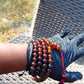 72 gram 108 Beads 10 mm Mala Buddha Necklace for Yoga Meditation Indonesian Red Amber for Healing MB23