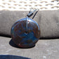 42 gr Donut Pendant Indonesian Black Blue Amber for Healing 25Y58