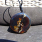 42 gr Donut Pendant Indonesian Black Blue Amber for Healing 25Y58